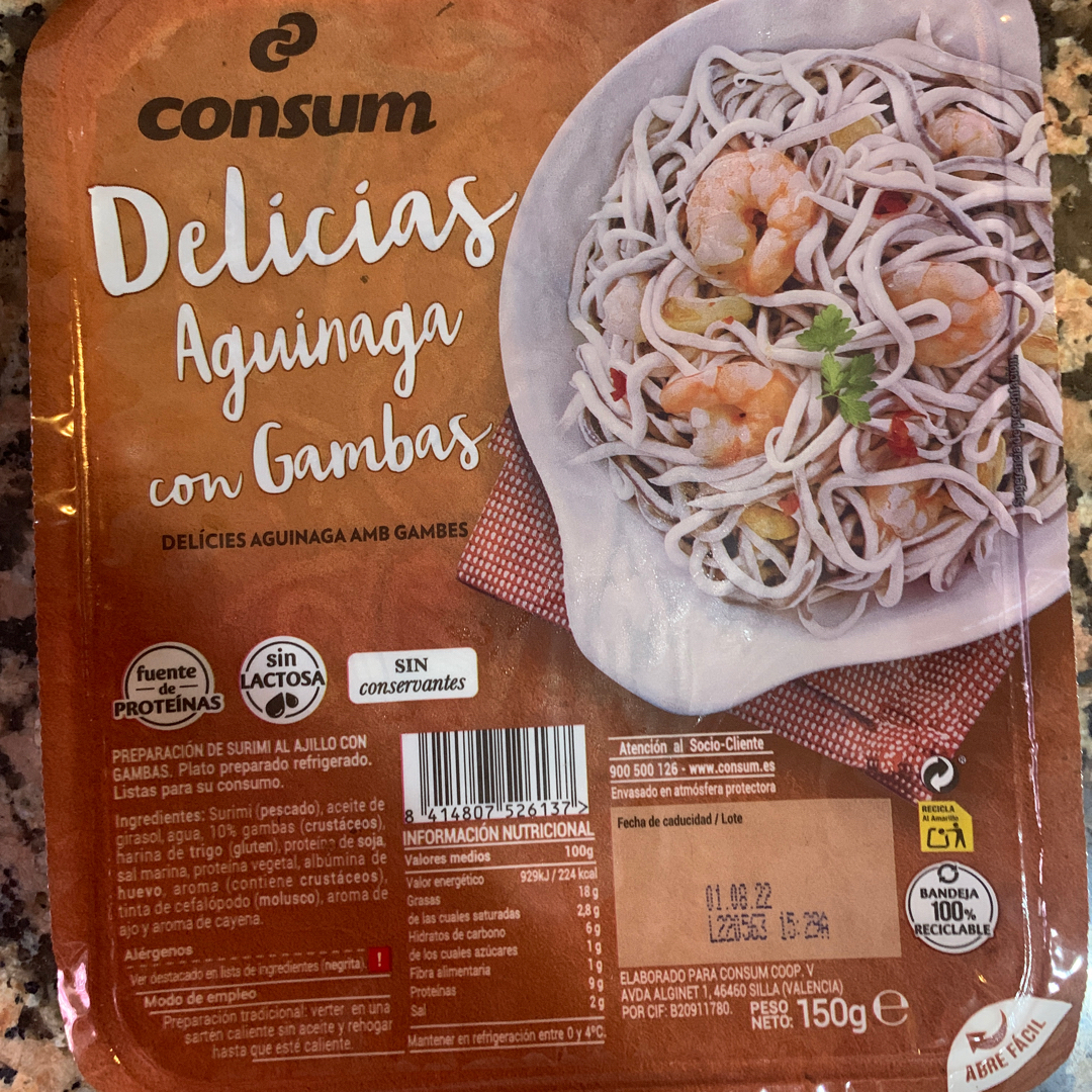 Delicias Aguinaga con Gambas Delicias Aguinaga con Gambas