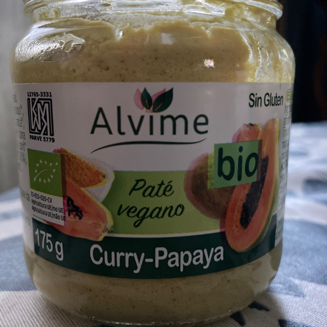 Pate vegano Curry Papaya
