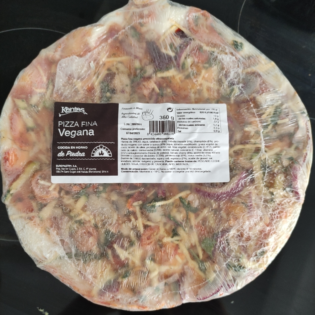 Pizza fina vegana Pizza fina vegana