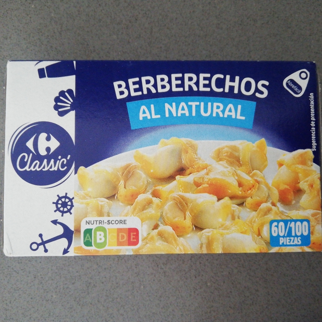 Berberechos al natural Berberechos al natural
