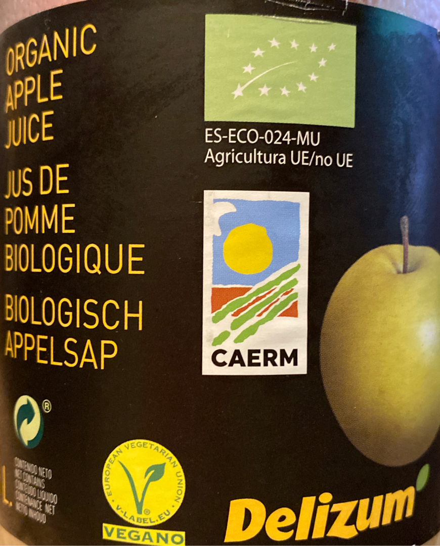Zumo de manzana ecológico Zumo de manzana ecológico