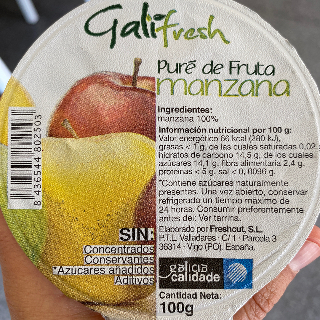 Puré de fruta Puré de fruta