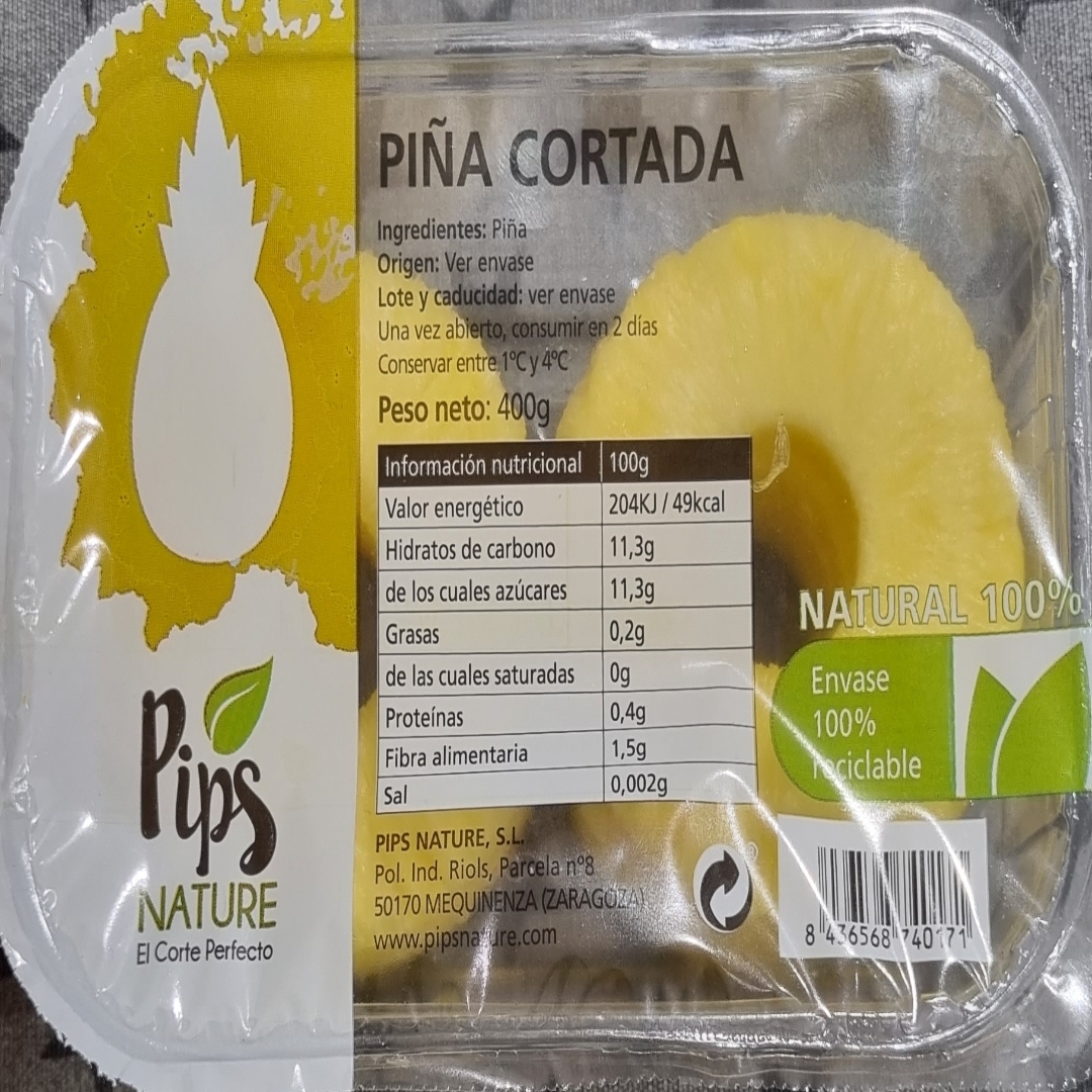 Piña cortada Piña cortada