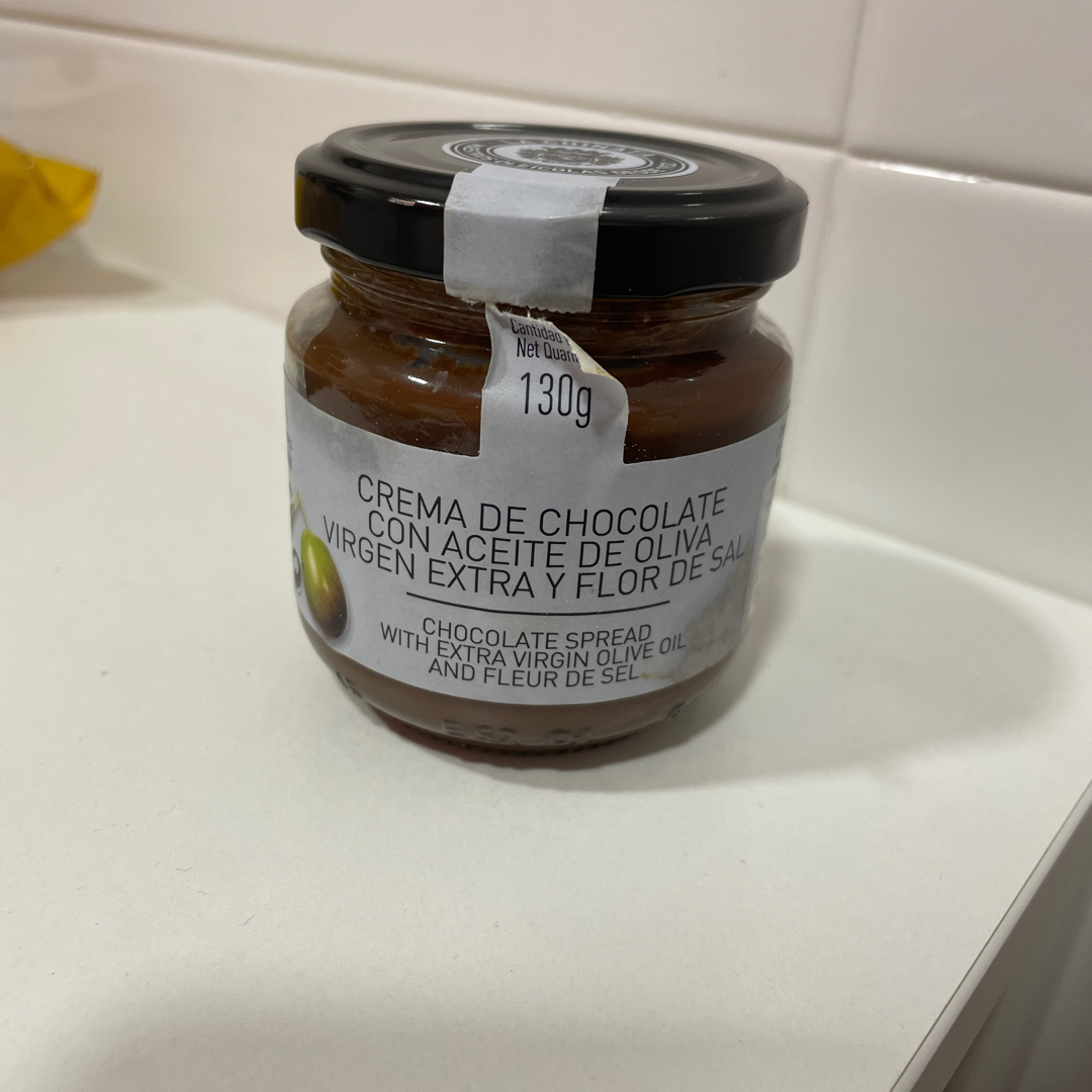 Crema de chocolate con AOVE y flor de sal Crema de chocolate con AOVE y flor de sal