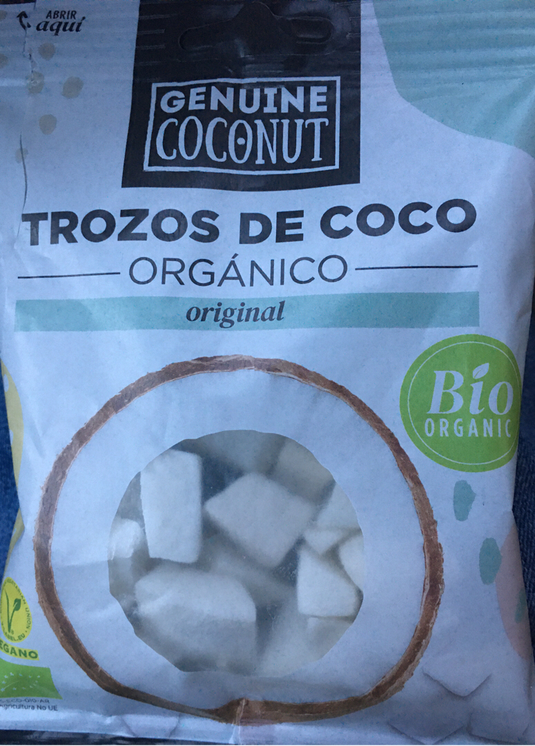 Trozos de coco orgánico Trozos de coco orgánico