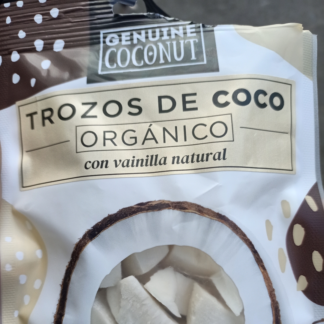 Trozos de coco organico