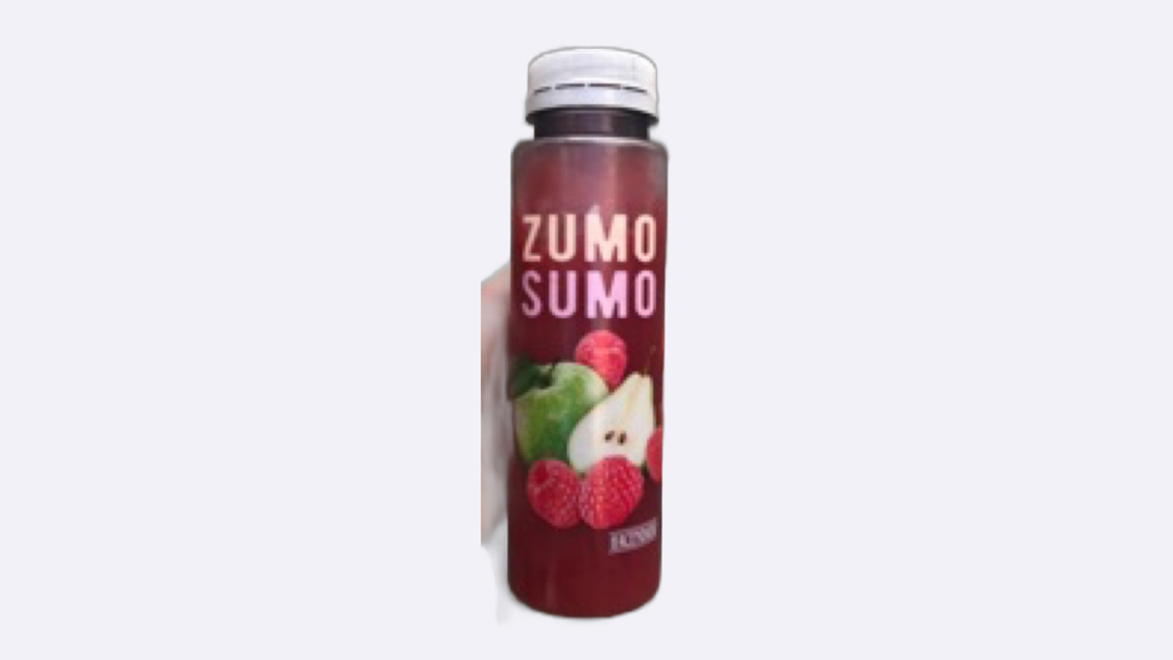 Zumo de manzana y pera con puré de frambuesa Zumo de manzana y pera con puré de frambuesa