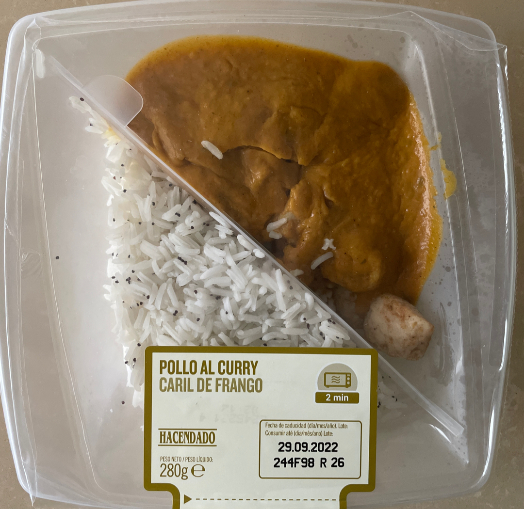 Pollo al curry Pollo al curry