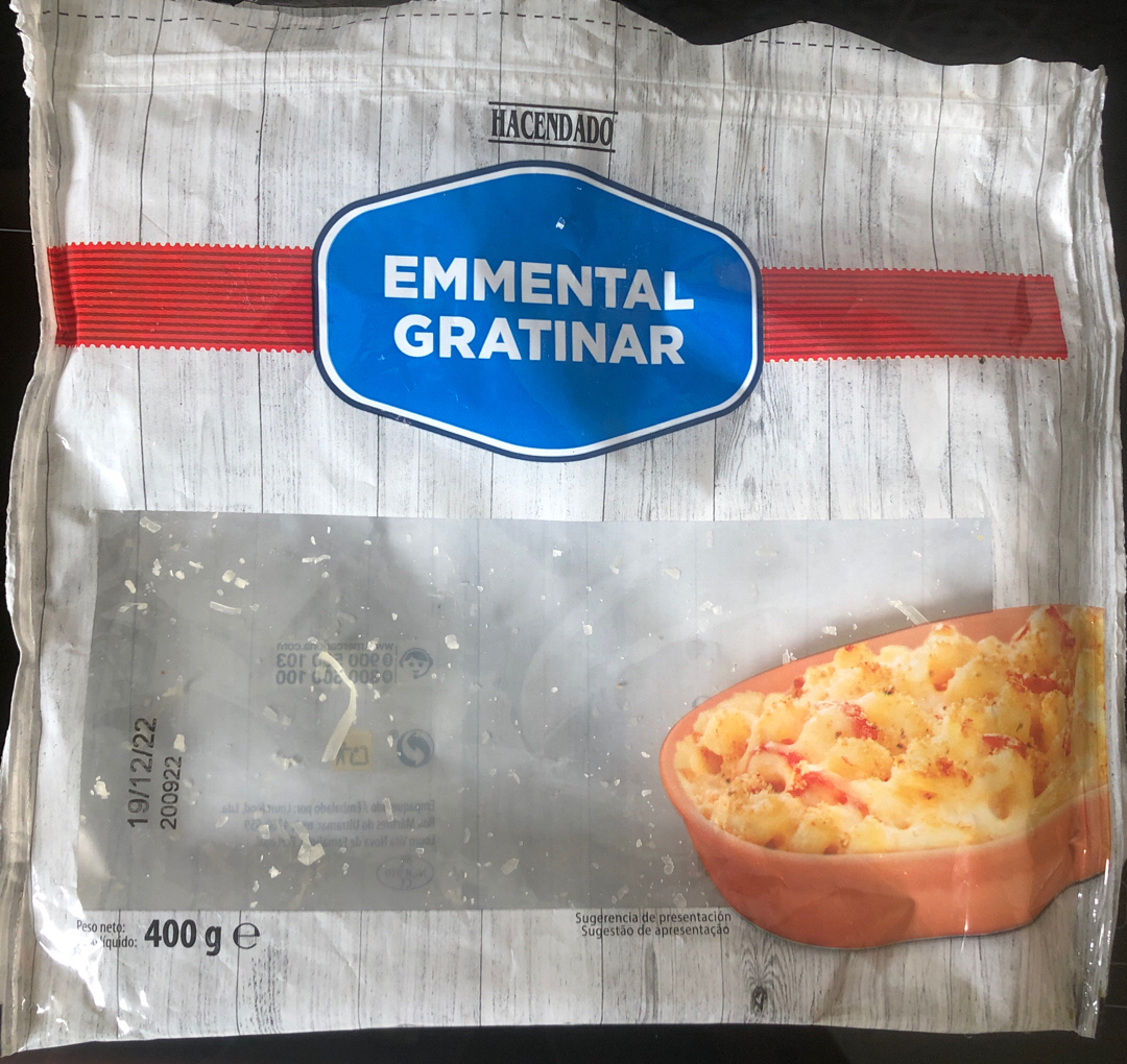 Queso emmental gratinar Queso emmental gratinar