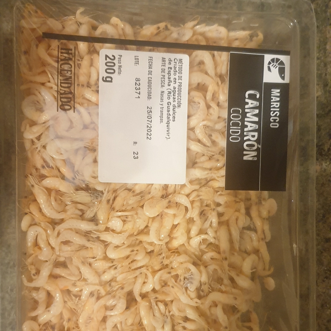 Camarom cocido Camarom cocido