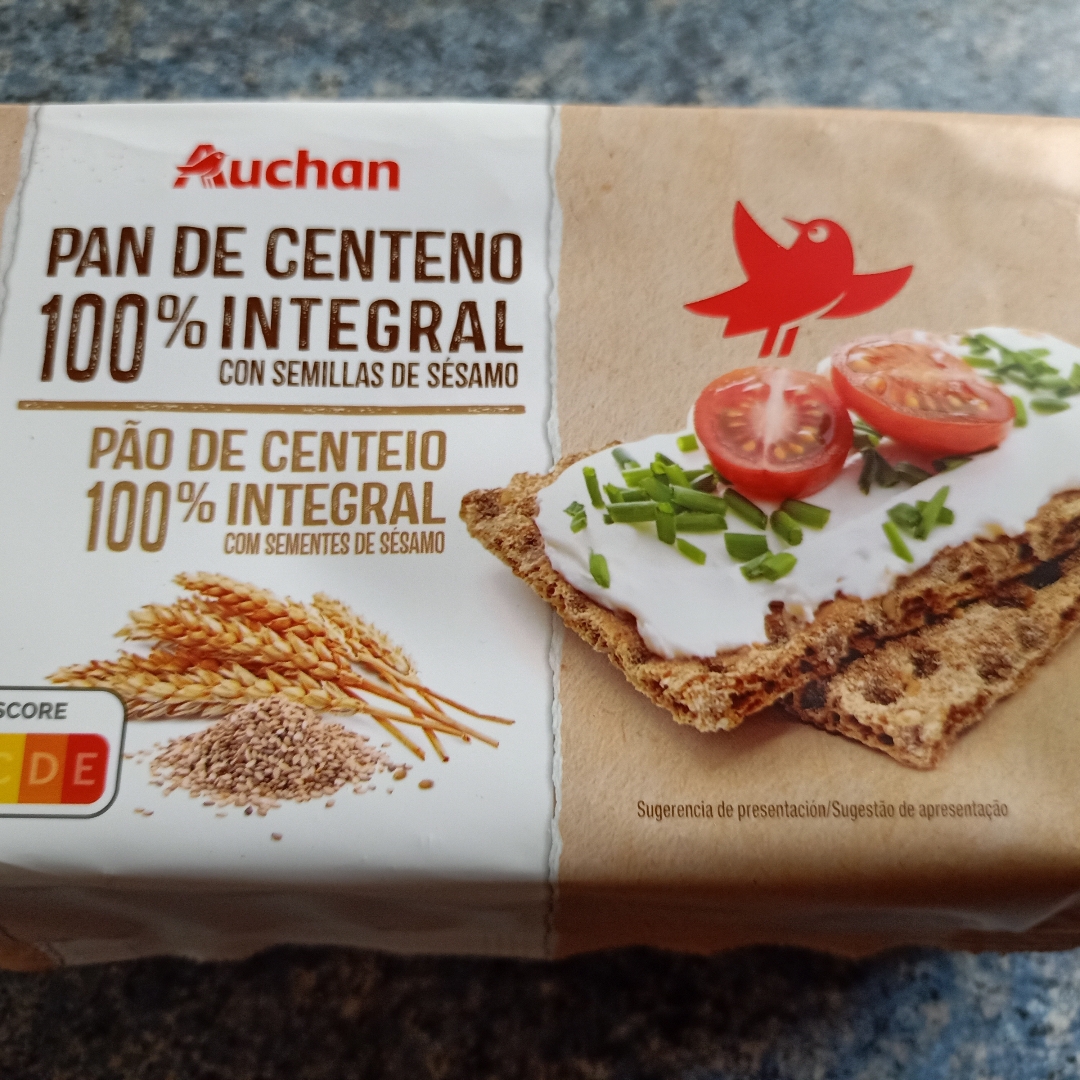 Pan de centeno 100% integral con semillas de sésamo Pan de centeno 100% integral con semillas de sésamo