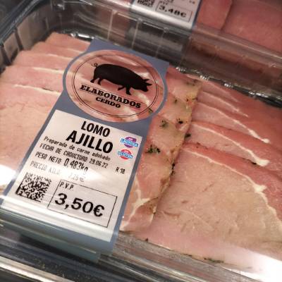 Lomo de cerdo al ajo Lomo de cerdo al ajo