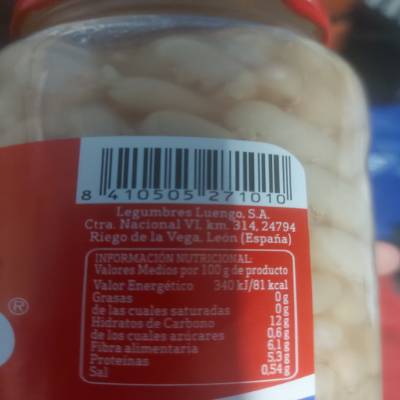Alubias blancas cocidas Alubias blancas cocidas