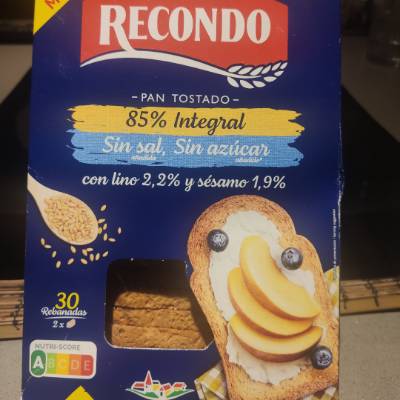 Pan tostado integral