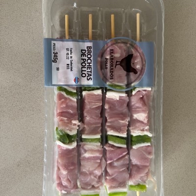 Brochetas de pollo