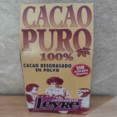 Cacao puro desgrasado 100%