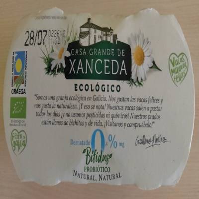 Yogur natural desnatado Yogur natural desnatado