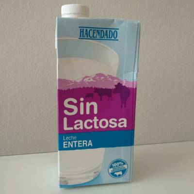 Leche entera sin lactosa