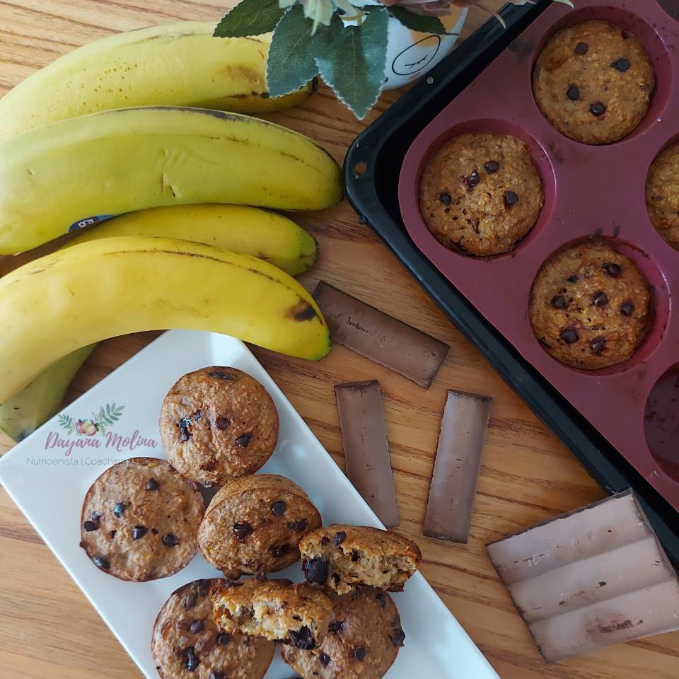 Mini Muffing de avena y banana 