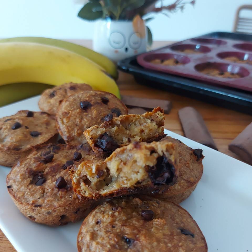 Mini Muffing de avena y banana 