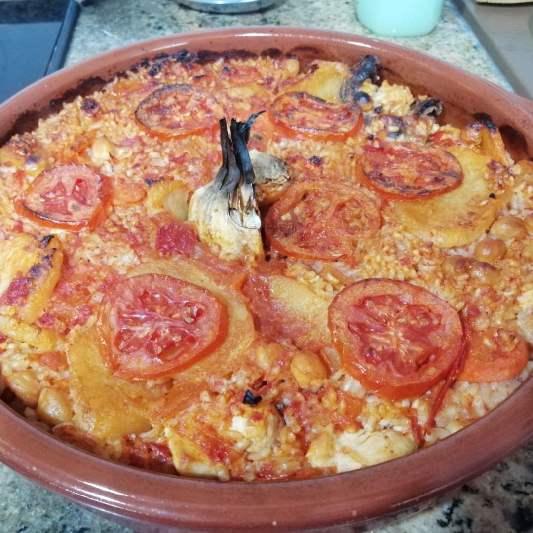 Arroz al horno con verduras Arroz al horno con verduras