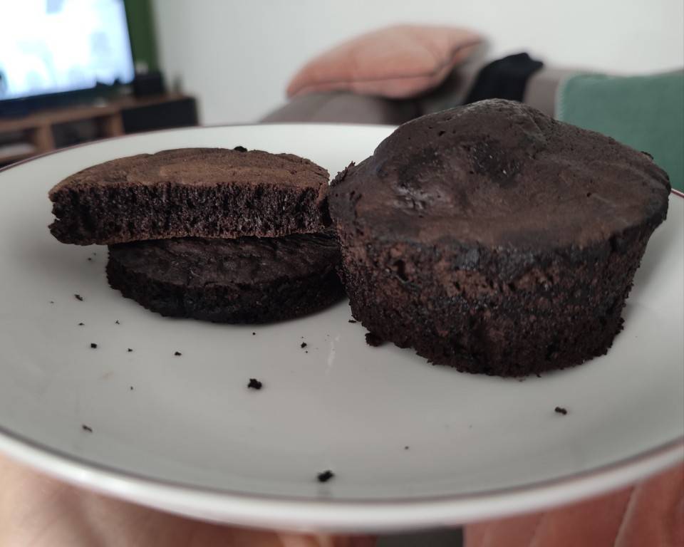 Tortitas esponjosas sabor oreo.