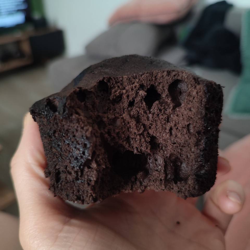 Tortitas esponjosas sabor oreo.