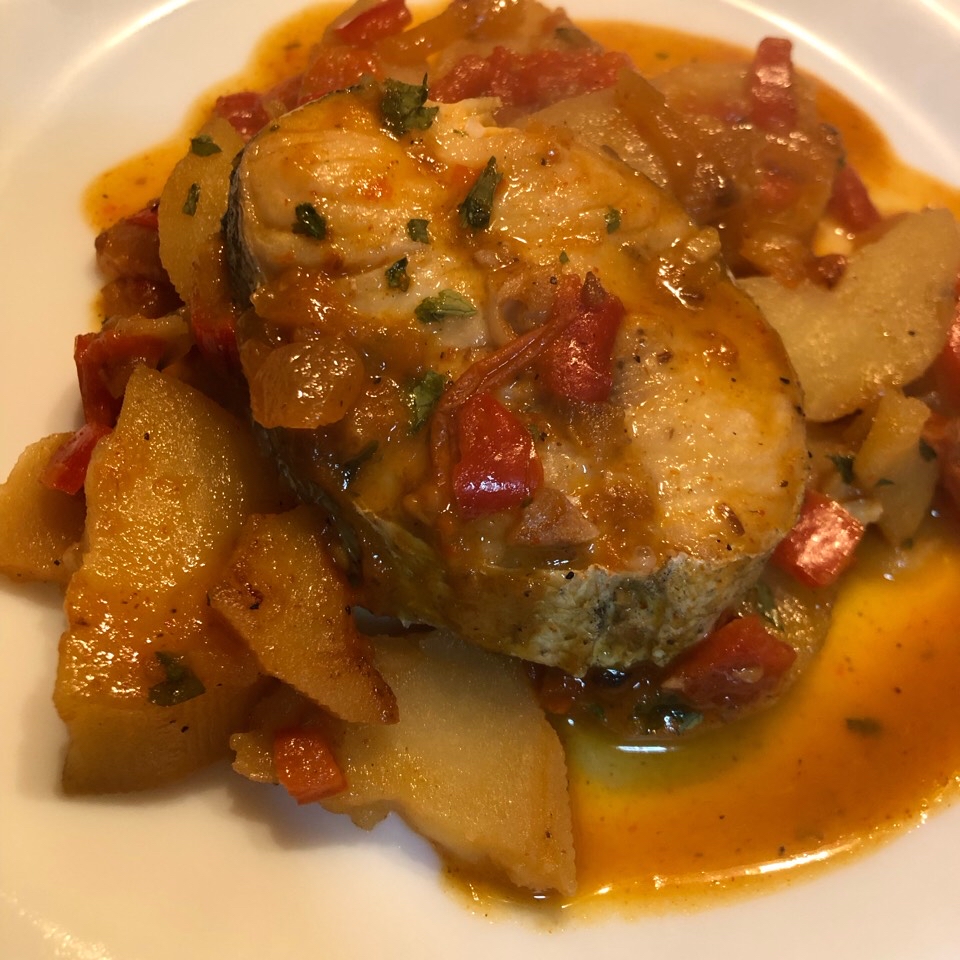 Merluza con patatas🐟🥔 Merluza con patatas🐟🥔
