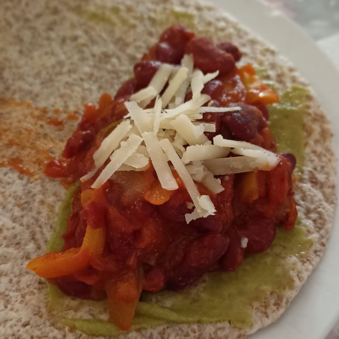 Fajitas de alubias pintas Paso 4 Fajitas de alubias pintas Paso 4