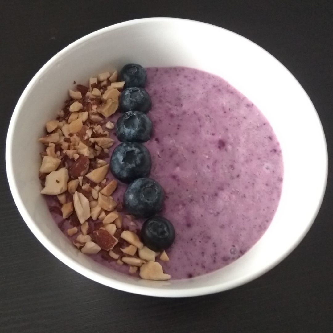 Pudín de skyr y chía con arándanos Pudín de skyr y chía con arándanos