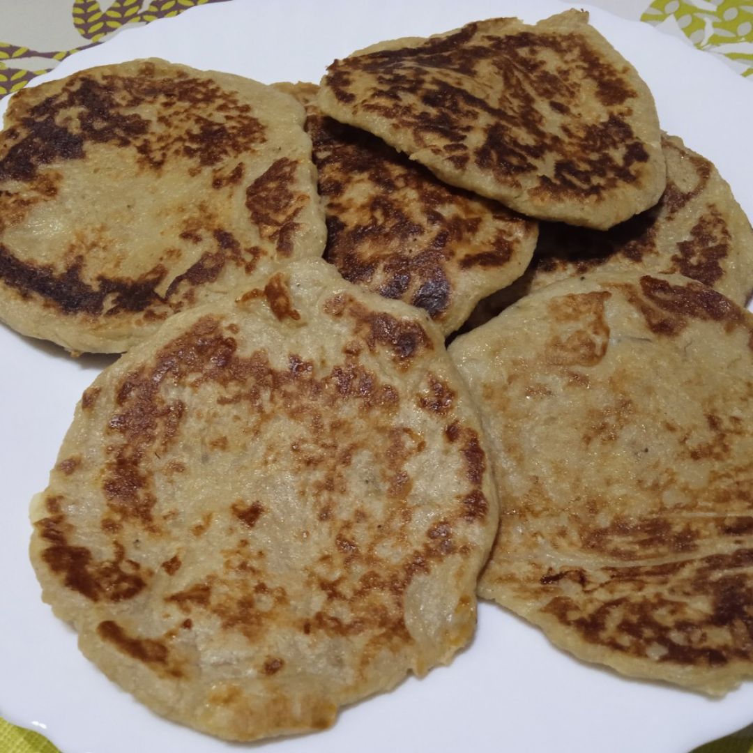 Super tortitas de plátano con Mozzarella Super tortitas de plátano con Mozzarella