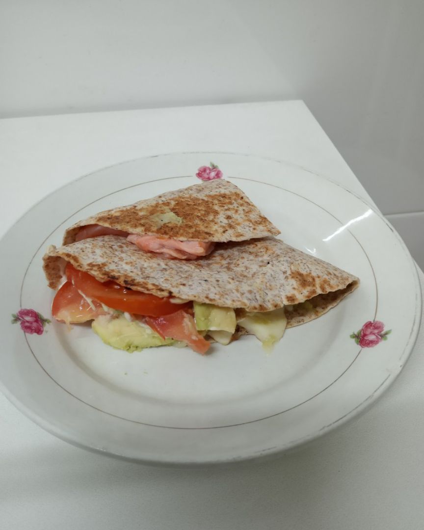 Wrap de salmón Wrap de salmón