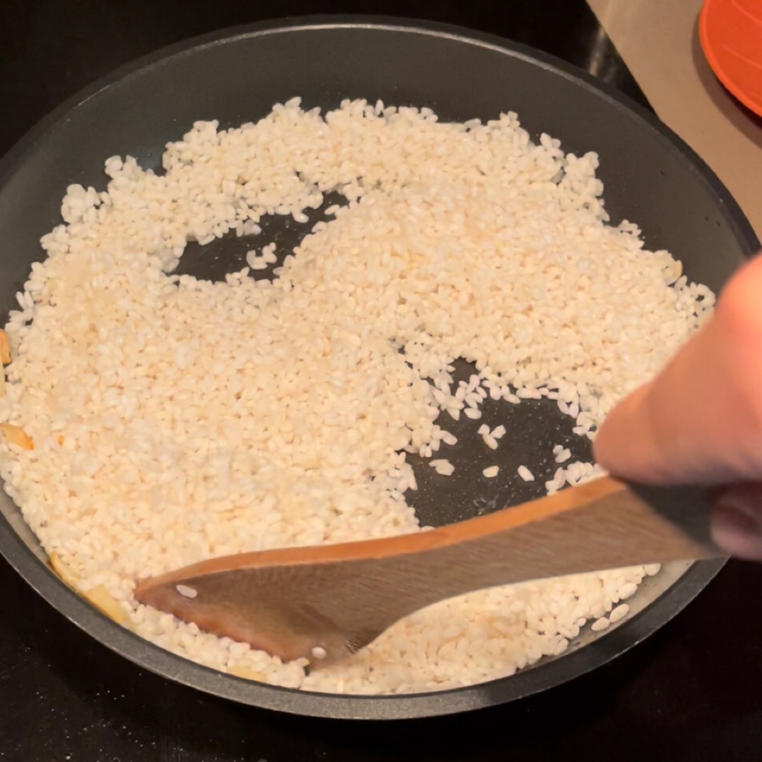 Arroz con sobrasada y bacalao Paso 4 Arroz con sobrasada y bacalao Paso 4