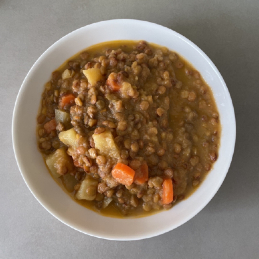 Verduras con lentejas Verduras con lentejas
