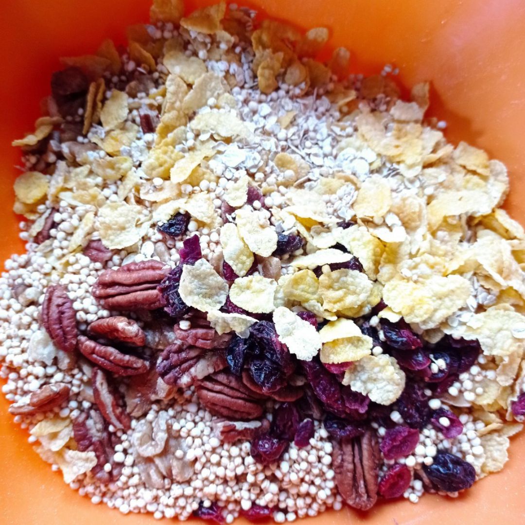 Granola con sabor a manzana 🍎 y almendra 😍😍 Paso 1 Granola con sabor a manzana 🍎 y almendra 😍😍 Paso 1