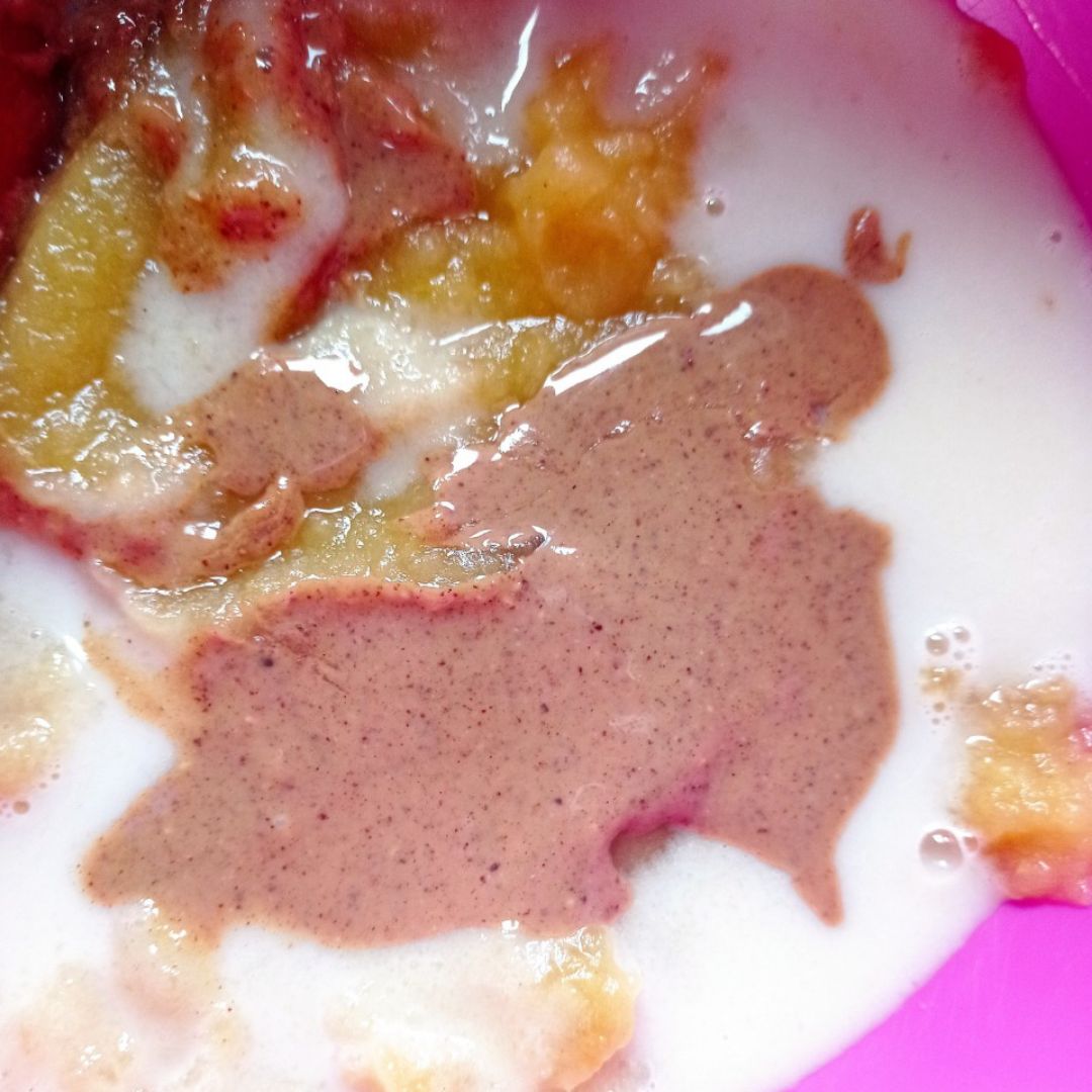 Granola con sabor a manzana 🍎 y almendra 😍😍 Paso 2 Granola con sabor a manzana 🍎 y almendra 😍😍 Paso 2