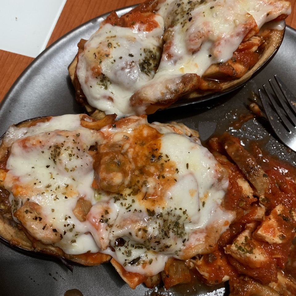 Berenjena rellena Berenjena rellena