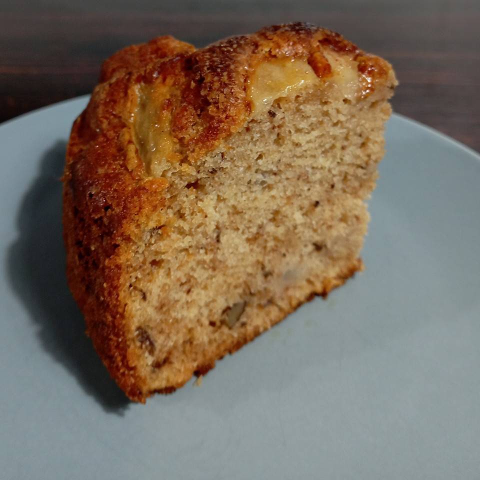 Bizcocho de pera y nueces