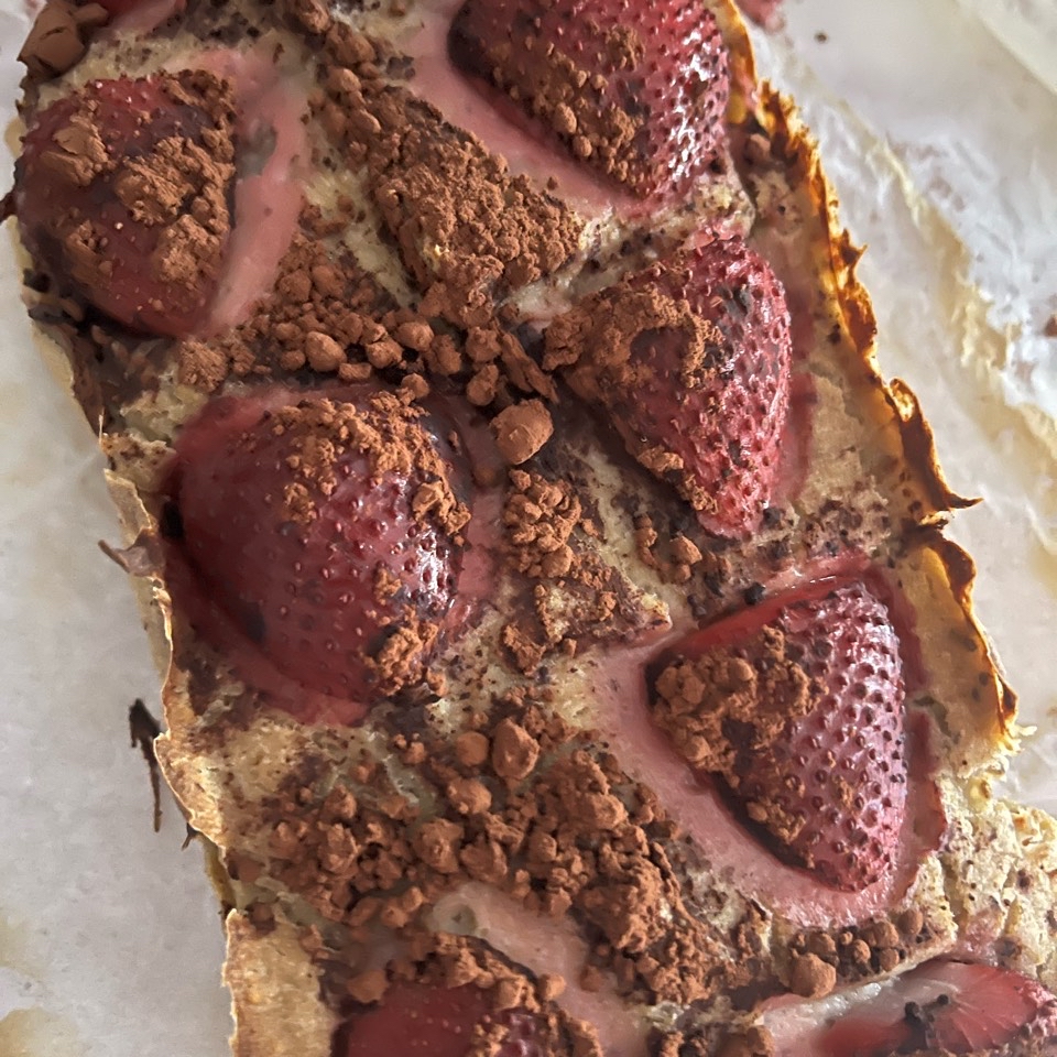 Bizcocho de avena y fresas Bizcocho de avena y fresas