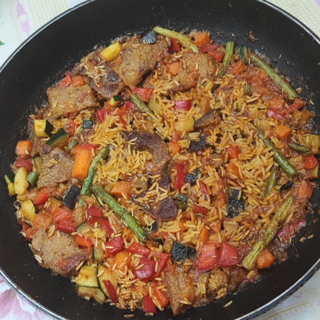 Paella de verduras