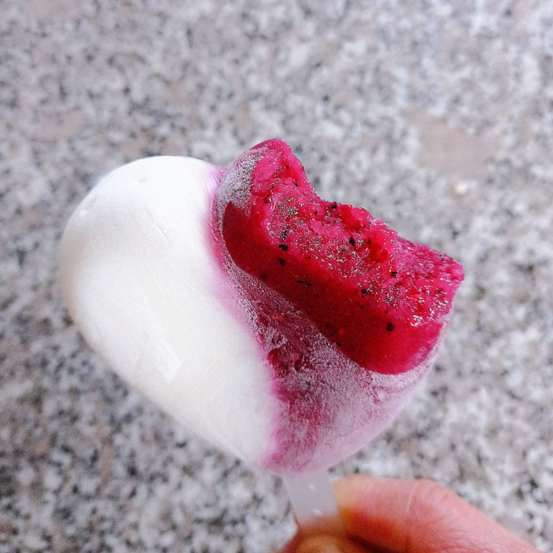 Helados de cheesecake de mango 🥭 y de yogur griego y pitahaya 💖 Paso 6 Helados de cheesecake de mango 🥭 y de yogur griego y pitahaya 💖 Paso 6