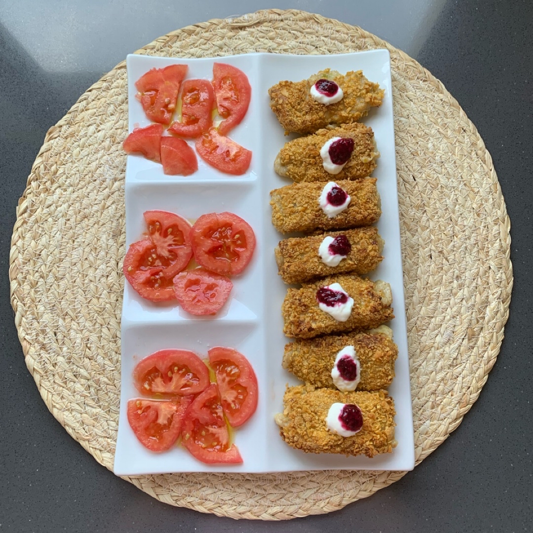 Croquetas de calabacín y pollo Paso 7 Croquetas de calabacín y pollo Paso 7