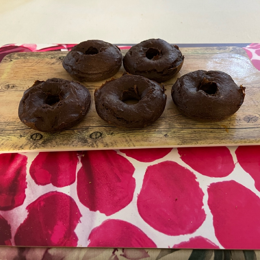 Donuts de choco y pera Donuts de choco y pera