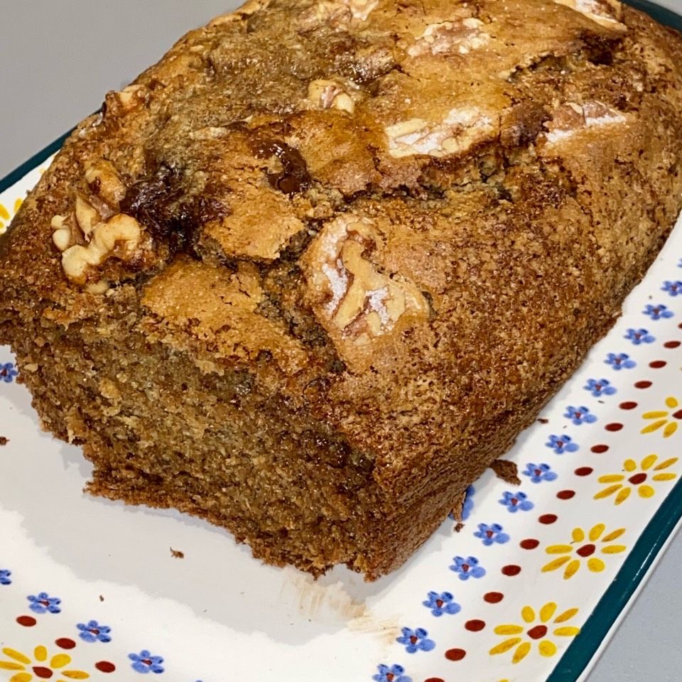 Bizcocho integral de banana y coco