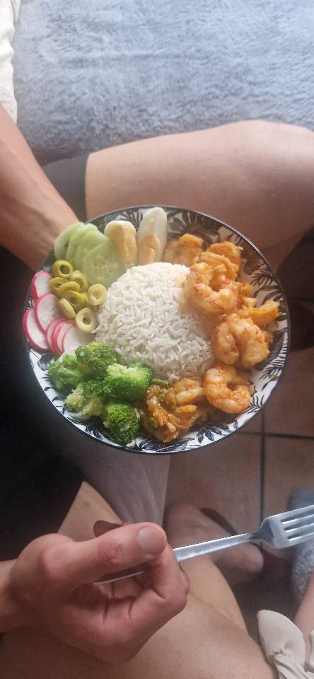 Gambas estilo poke bowl Gambas estilo poke bowl