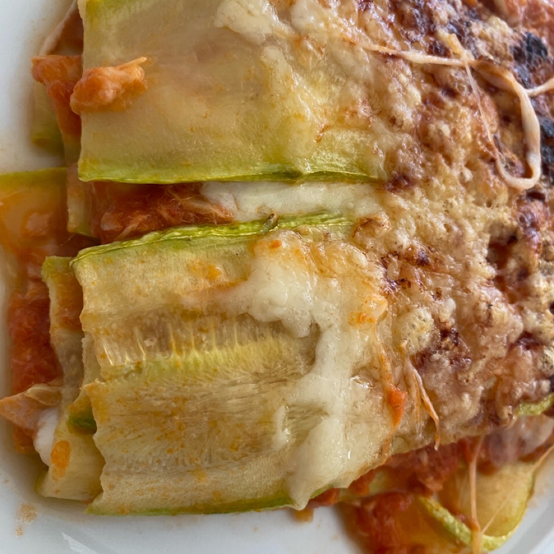 Lasaña de calabacín con atún 
