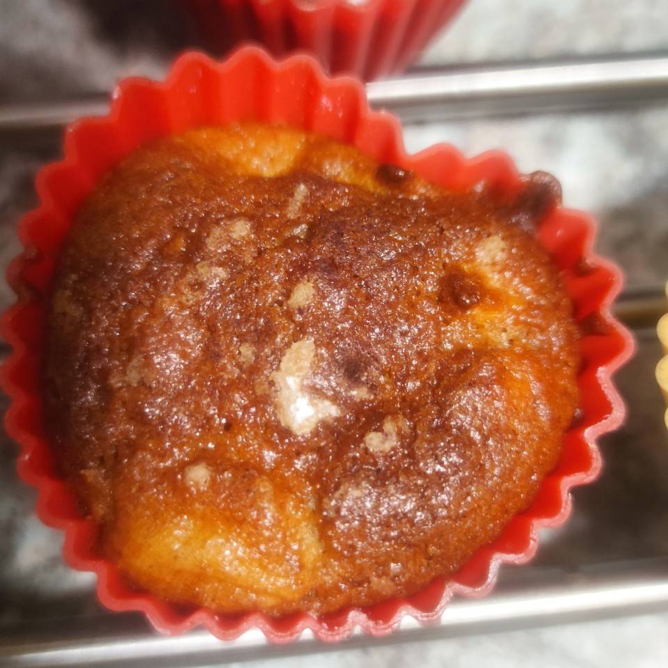 Magdalenas de manzana asada y avena
