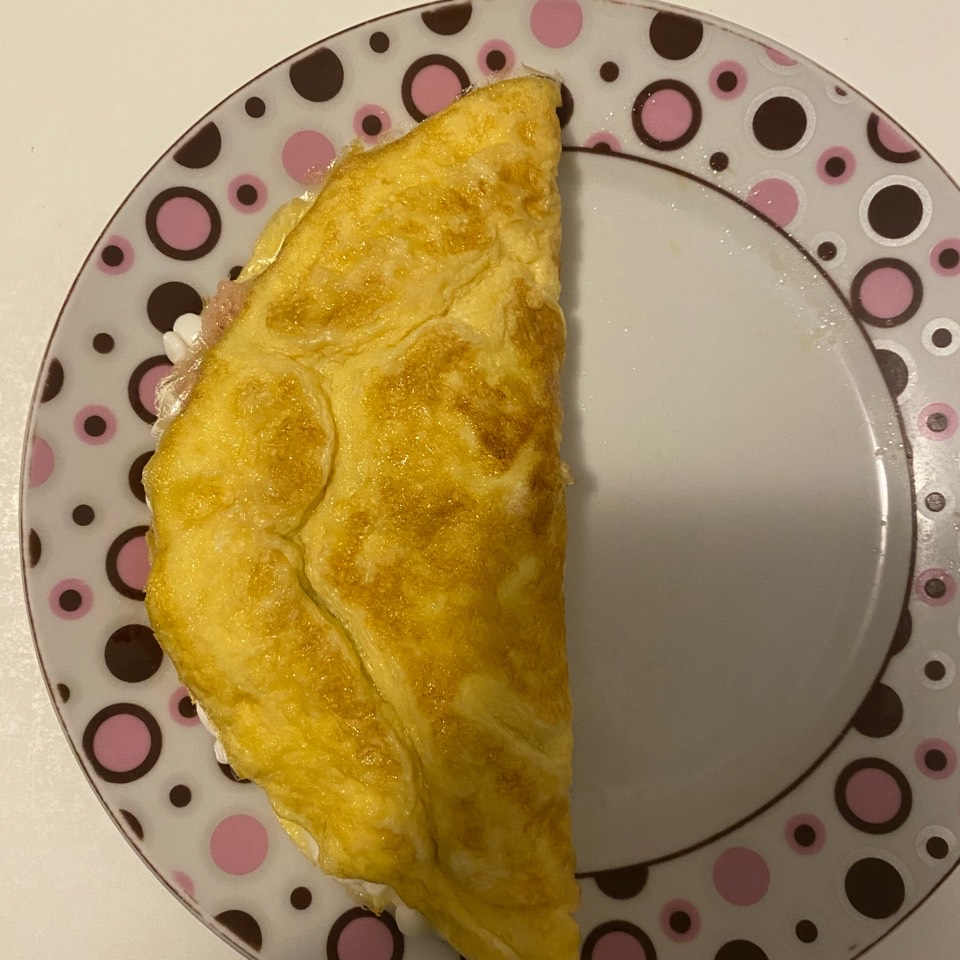 Tortilla francesa con queso y pavo Tortilla francesa con queso y pavo