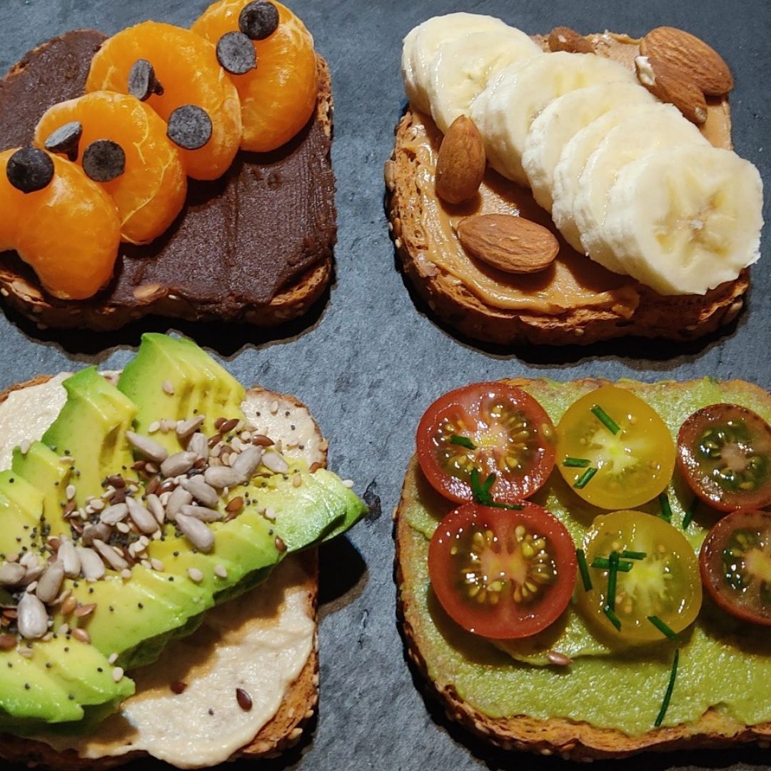 Mini tostaditas 🥑🍫🍅🍌🍊 Mini tostaditas 🥑🍫🍅🍌🍊