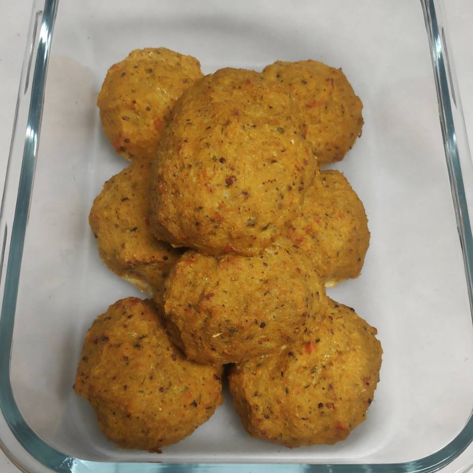 Bolas de bacalao y verduras Bolas de bacalao y verduras